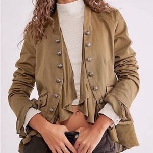 Free People Romance Ruffles Jacket in Rare color Brand new without tags S